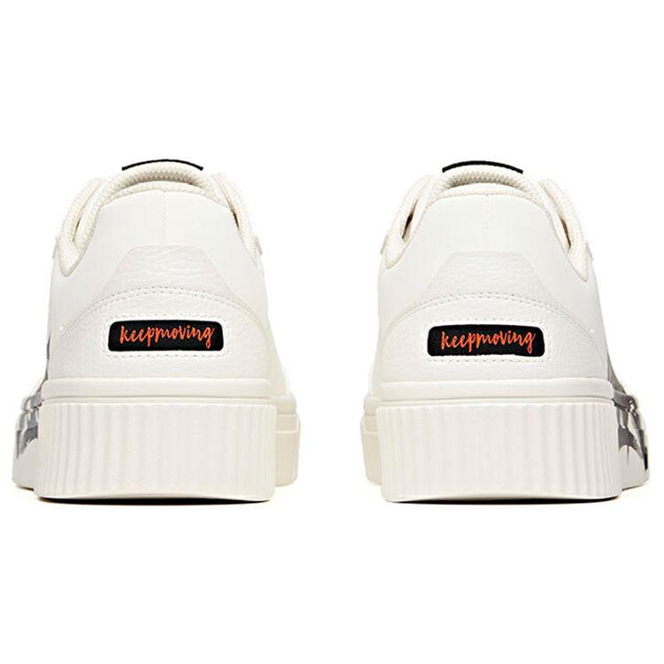 Anta Lifestyle Series Graffiti Casual Low-Top Skate Shoes Men sneaker White Black Orange 912038023-3