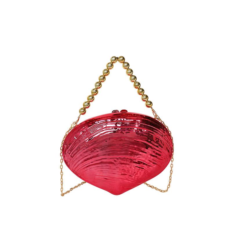 Shell Egg Acrylic Clutch Purses For Women Wedding Candy  Evening Crossbody Bag Marbling Handbags Mini Female  Detachable Chain