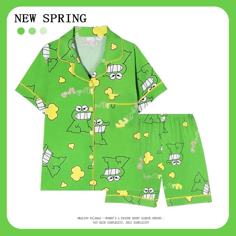 Women’s Cute Cotton Short Sleeve Pajama Set - Summer Style