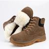 Genuine Leather Men's Winter Boots Natural Wool Winter Boots for Men Top Quality Men Snow Boots Botas Hombre