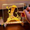 Farben Acryl LED Zeichenbrett mit Licht Interaktive Whiteboards Klar Lumiboard Kinder