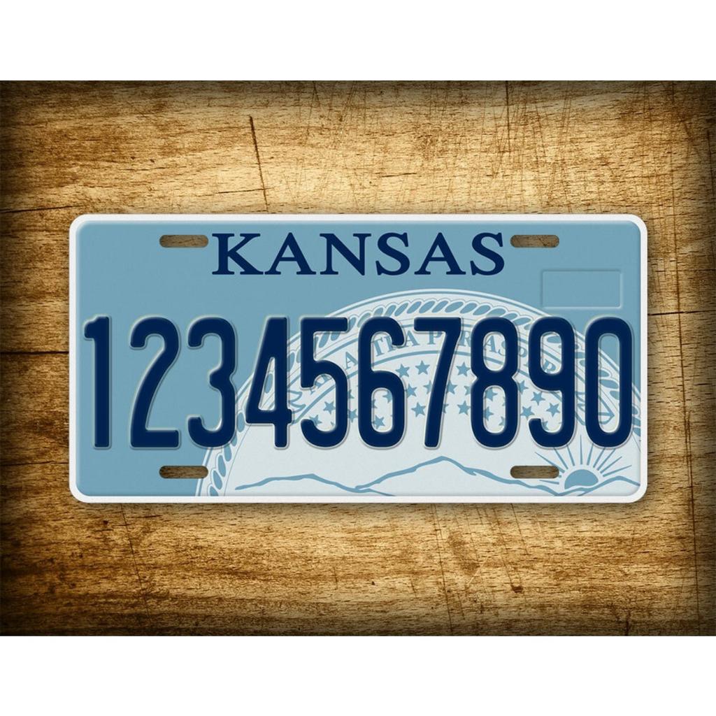 Personalized Kansas Tin Sign Home Wall Decor Metal Plate Art