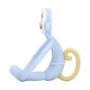 Baby Teething Toy Chewing Teether Monkey Shape Food Grade Silicone Set Kit for Infant Blue