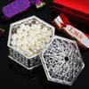 Vintage Hollow Souvenir Trinket Organizer Jewelry Storage Plastic Transparent Candy Box
