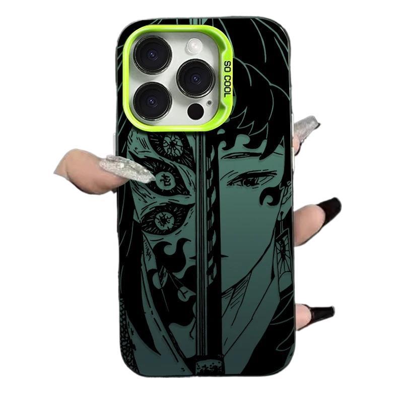 Etui na telefon komórkowy Anime Ghost Destroyer Blade Black Dead Mu Apple 17PRO iPhone13promax odporne na upadek etui ochronne AIR