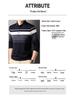Hengyuanxiang Men's Casual Solid Polo Long Sleeve T-Shirt