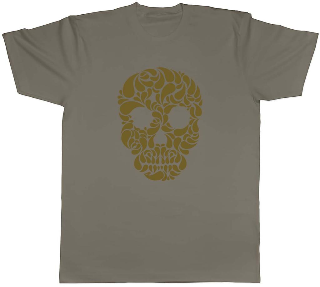 Gold Skull Unisexs Unisex TShirt Tee Gift