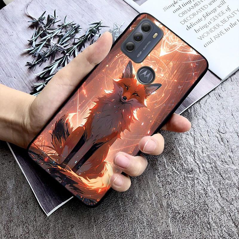 Phone Case For Moto G85 G55 G05 G14 G75 G31 G50 G10 G20 G30 G60 G13 G32 G84 G54 G53 G72 G24 Power Cute Fox