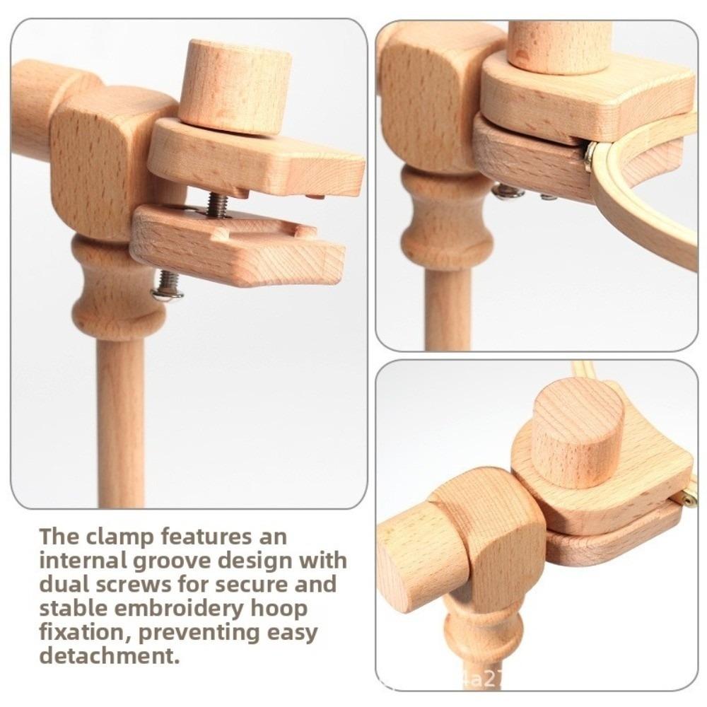 360° Rotatable Cross Stitch Stand Adjustable Height Extender Embroidery Frame  For Needlework