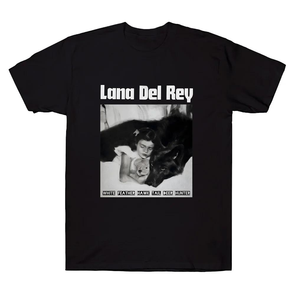 

Унисекс Мягкие Футболки Белое Перо Хвост Ястреба Охотник на Оленей Lana Del Rey Футболка Подарочная Одежда Короткий Рукав Высококачественные Хлопковые Футболки S