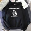Divertente Meme Fight or Flight Pinguino con Coltello Felpa con Cappuccio Retrò Felpe da Donna/Uomo Abbigliamento Autunno Inverno Felpa Estetica Vintage