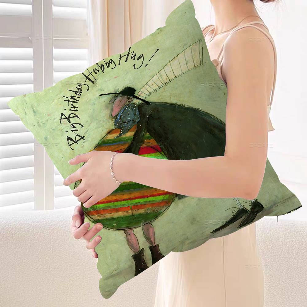 Sam Toft Art Decorative Room Aesthetics Pillow Case Home Decor Bedroom Sofa Bed Couch Pillow Cover 45X45