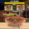 Fire Pit Bowl, 30-Inch Deep Round Carbon Steel Fire Bowl, Wood Burning for Outdoor Patios, Backyards & Camping Uses, with A Drain Hole, Portable