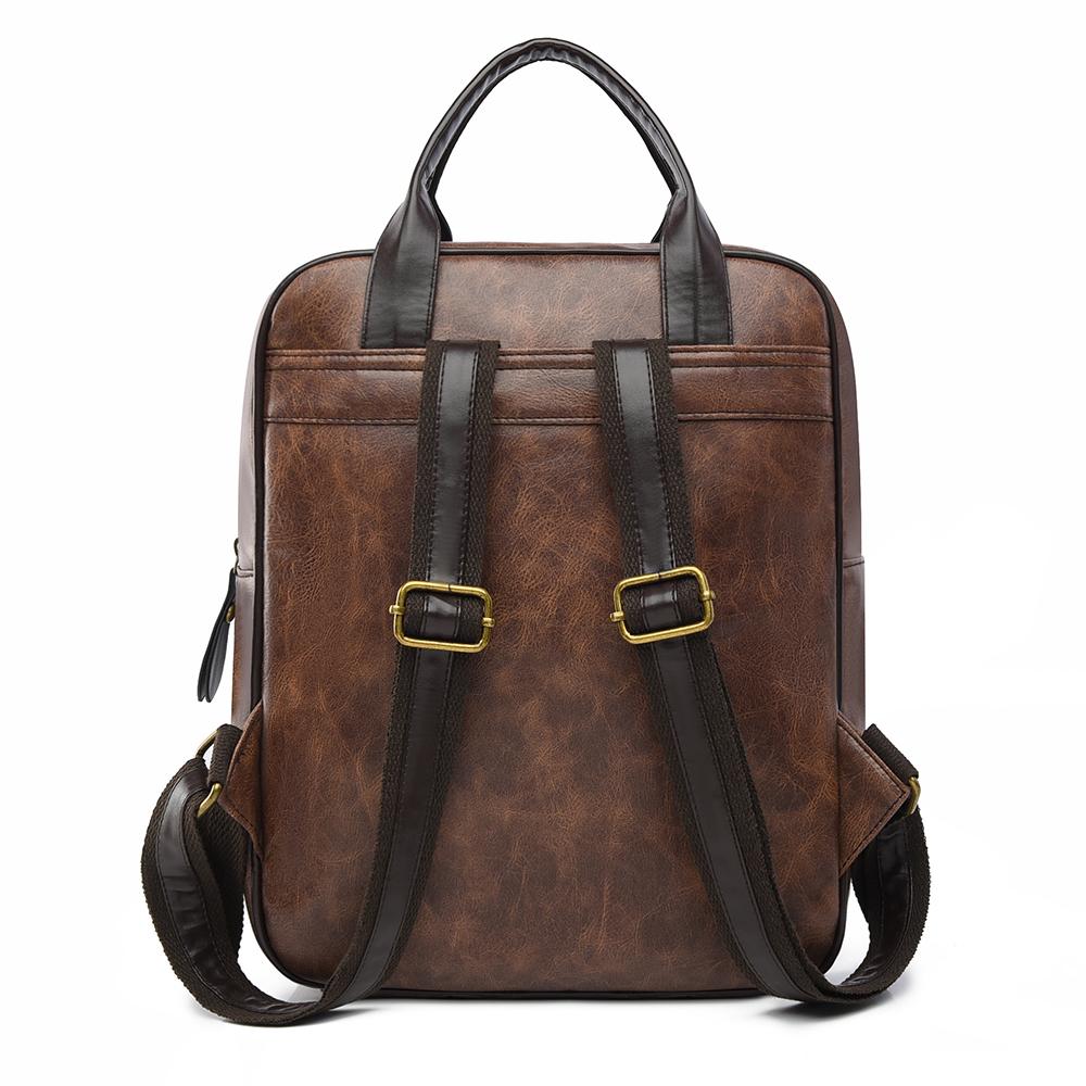 Retro Women's Backpack PU Large Capacity Backpack