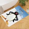 Pingu Arctic Adventure Washable Door Mat Compact Foldable Construction Stain-resistant Surface Office & Lounge Rug Minimalist Modern Style
