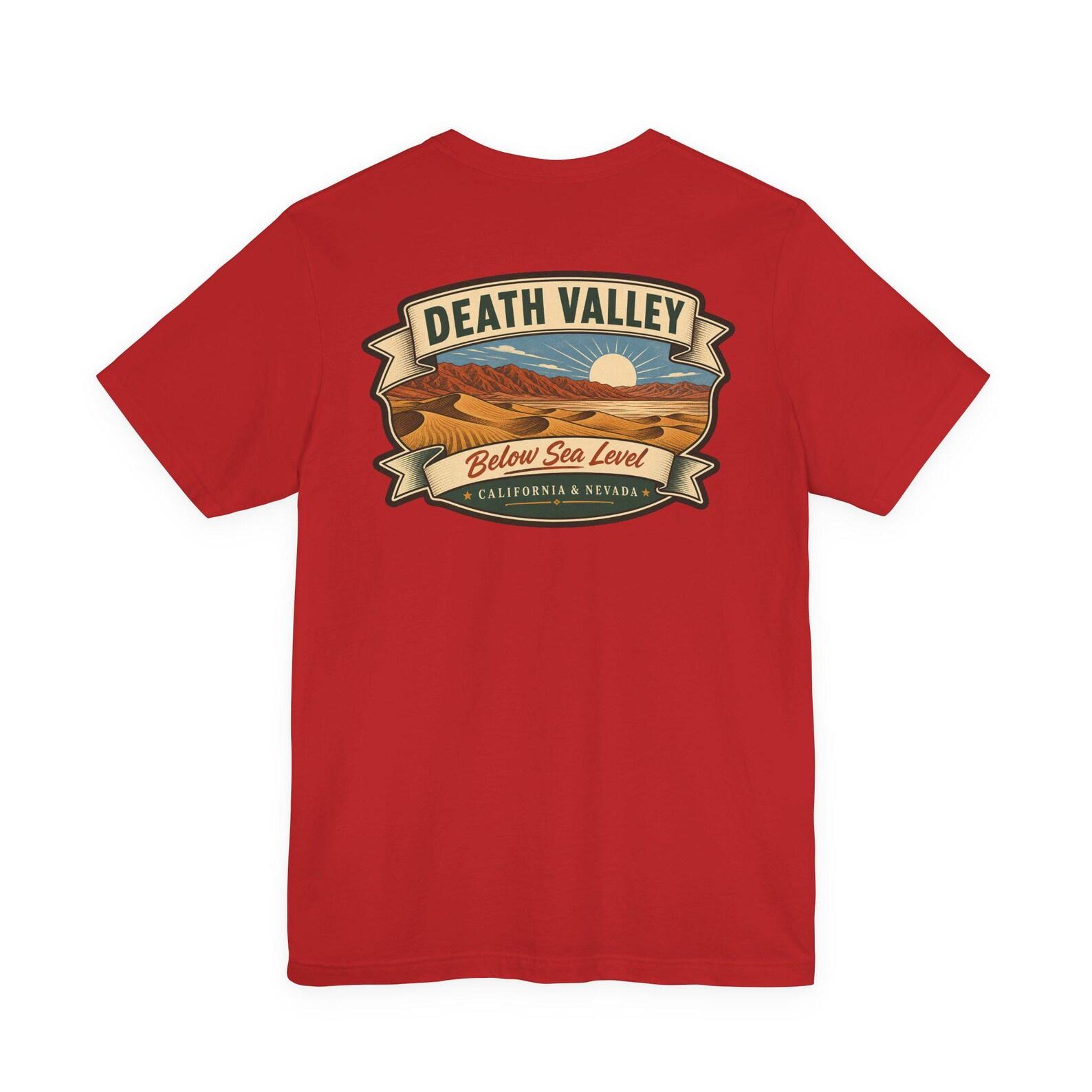 Death Valley - Mid Century National Park T-Shirt | Retro Desert Landscape Graphic Tee | Vintage Travel Souvenir Shirt S