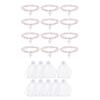 12PCS Delicate Hollow Crucifix Pearls Beads Bracelets Accessories Religious Celebration Gift Set For Guests Event