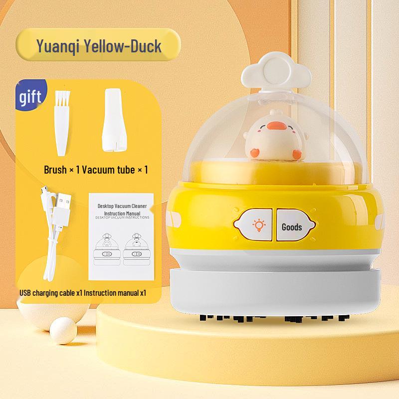 Wireless Desktop Vacuum Cleaner & Night Light for Crumbs - Ideal for Children and Students