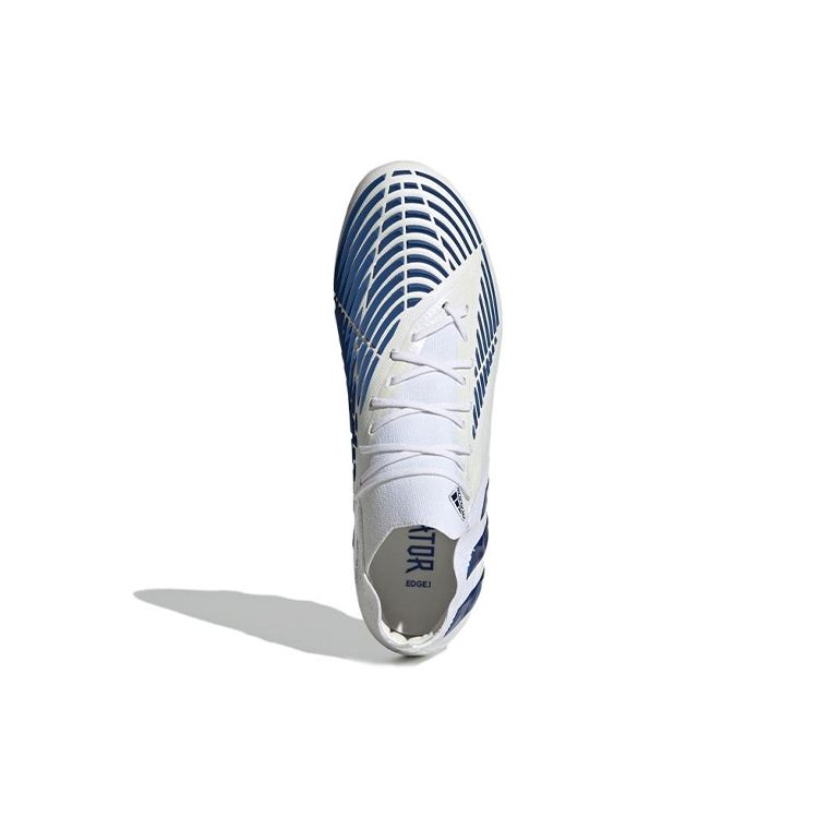 Adidas Predator Edge.1 L AG Soft Artificial Turf Soccer Shoes White Blue Men Soccer Shoes GW3656