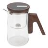 Glass Tea Pot 800ml Magnetic Water Separation Teapot with Strainer Timer for Brewing Tea