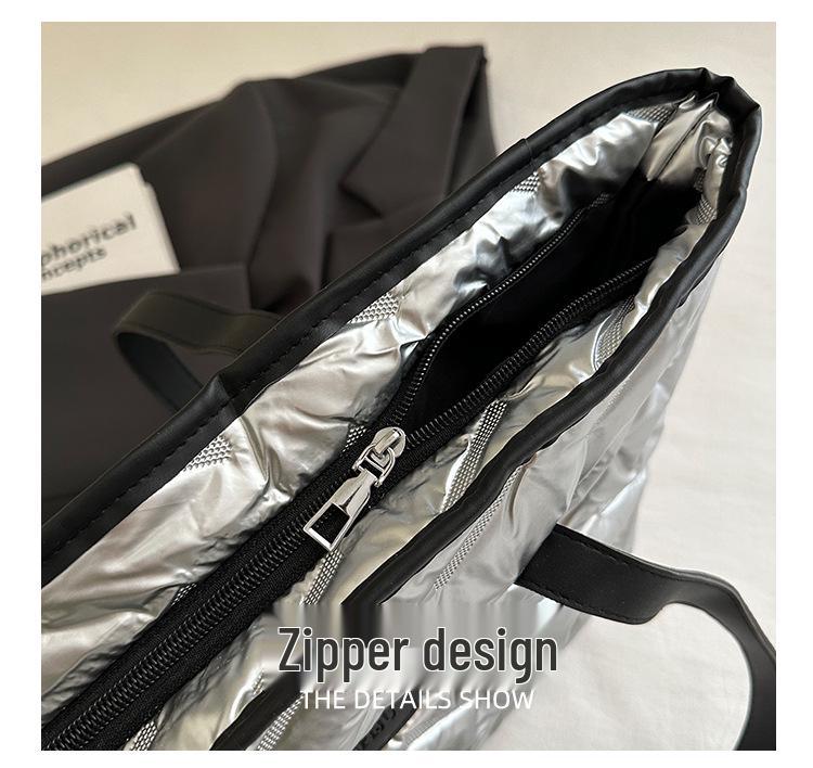 Tasche mit Prägung im koreanischen Stil: Handtasche mit großer Kapazität für Damen, Herbst-Winter