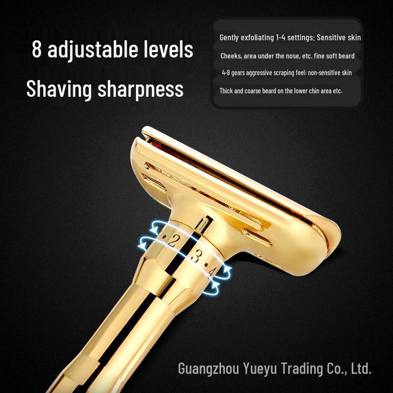 Chao Ke Adjustable 8-Level Sharpness Stainless Steel Double-Edged Manual Razor