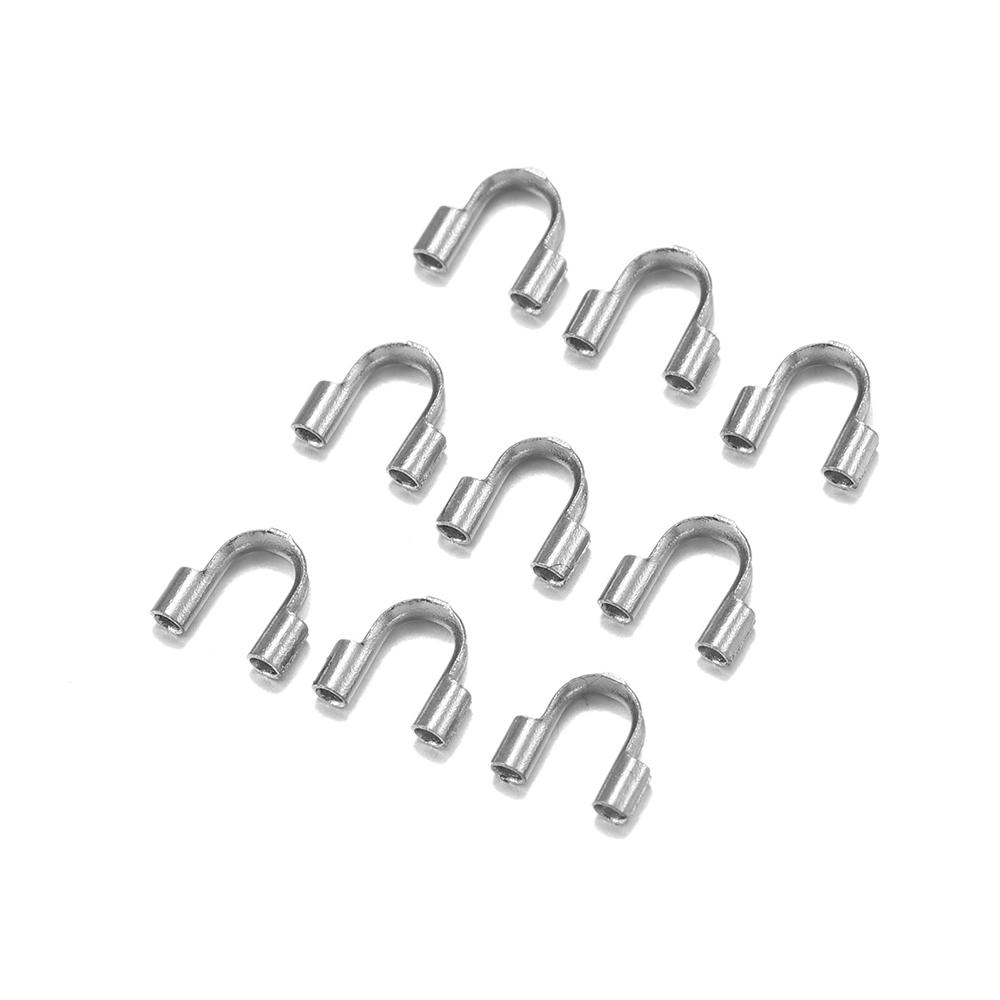 30 Stück 4,5x4mm Edelstahl Drahtschutz Drahtschutz Schlaufen U-förmig Für Schmuckherstellung DIY Zubehör Zubehör Großhandel
