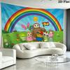 Didi and Friends Wall Tapestry Aesthetic Wall Hanging Printed Fabric Blanket Decorative Tapestries for Bedroom Living Room Home Decor