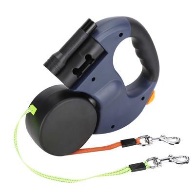 Pet Walking Automatic Extendable Flexible Dog Cat Traction Rope Dual Headed Hand Holding with
