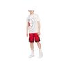 Jordan SS22 Logo Print Stripe Casual Sport Shorts Kids Bottoms Fitness-Red DR8097-687