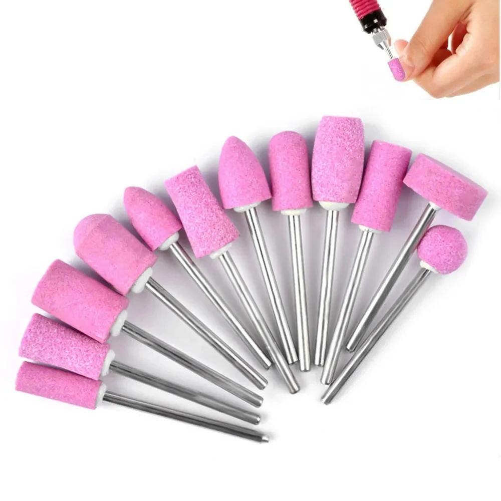 Nail Art Drill Set Bits Replace Sandpaper Head Gel Tips Grinding Polishing Tool Nail Tools Pedicure Nail Machines Accessories