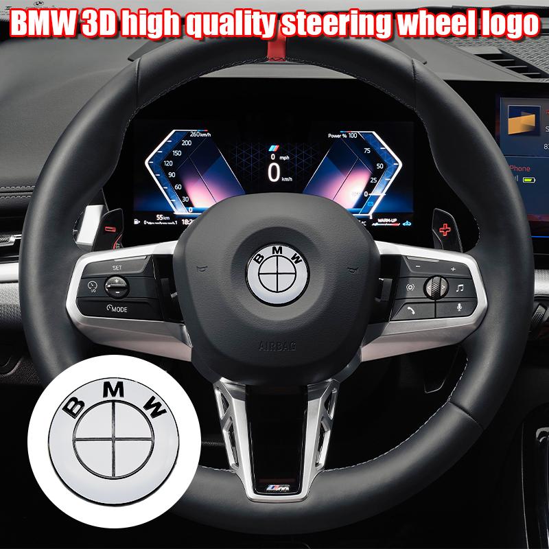 7Pcs Car Front Hood Emblem Wheel Hub Caps All White Logo For BMW M Logo G30 G31 G38 G11 G12 G20 G28 F10 F48 F49 G01 F20 F21 F22