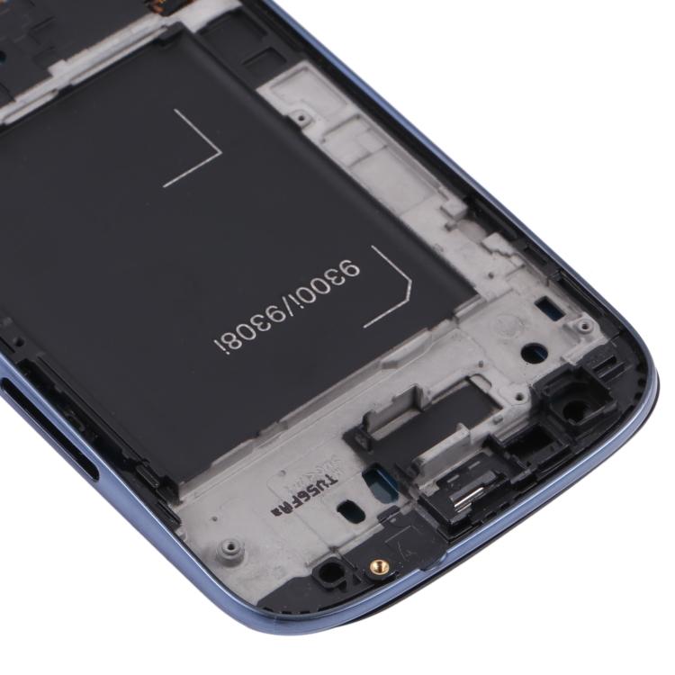 Originální Super AMOLED LCD displej pro Samsung Galaxy SIII / i9300 Digitizér Kompletní sestava s rámečkem