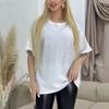 Summer 100% Cotton Solid Hot Fix T-shirts Women Harajuku Oversized Short Sleeve Black Y2k Tops Streetwear Casual T Shirt Female