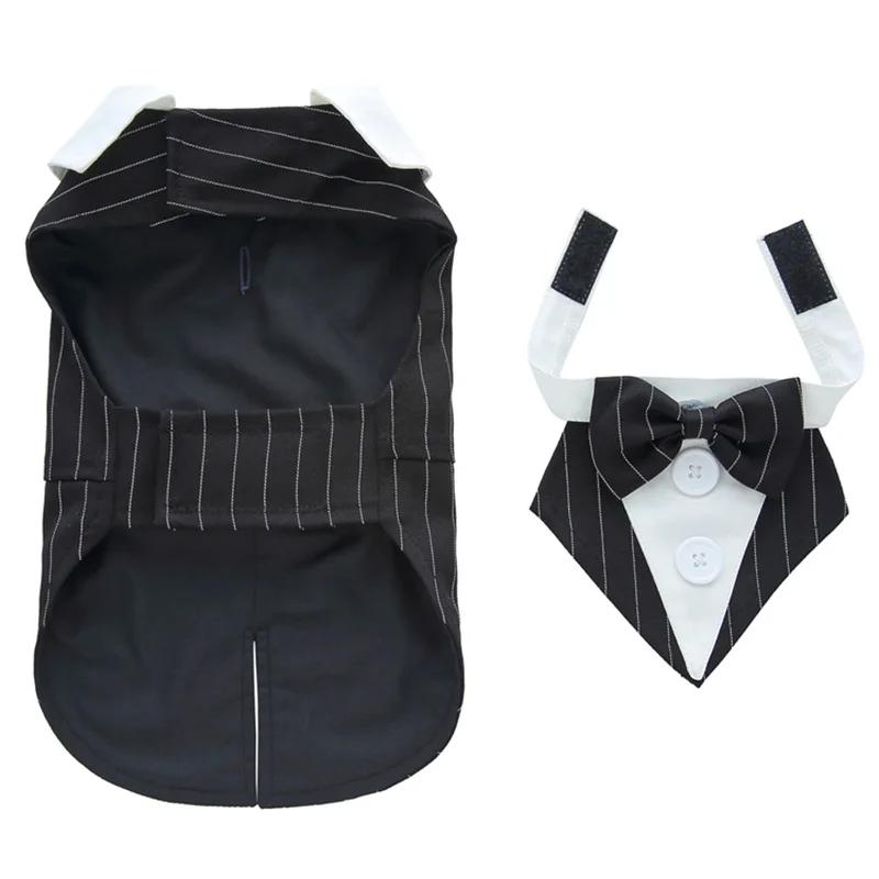 Luxurious Male Pet Costume for Small Dogs High Quality Puppy Dog Tailcoat Suit Dress Chihuahua Maltese Mascotas Wedding Clothing