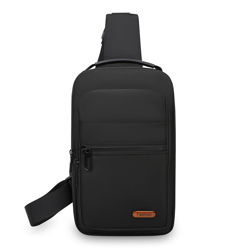 Torba Crossbody Męska o Dużej Pojemności na Dojazdy Torba na Klatkę Piersiową