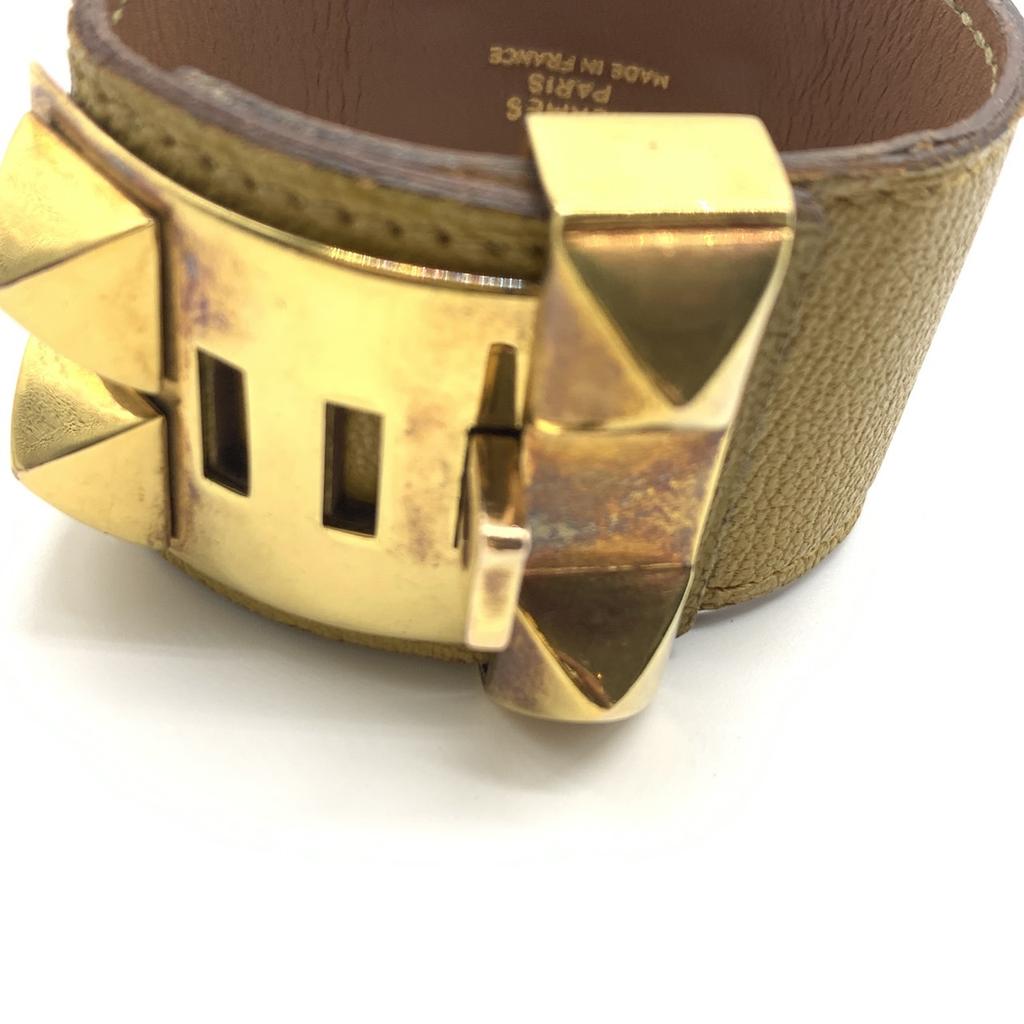 Used HERMESBangle leather/metal unisex