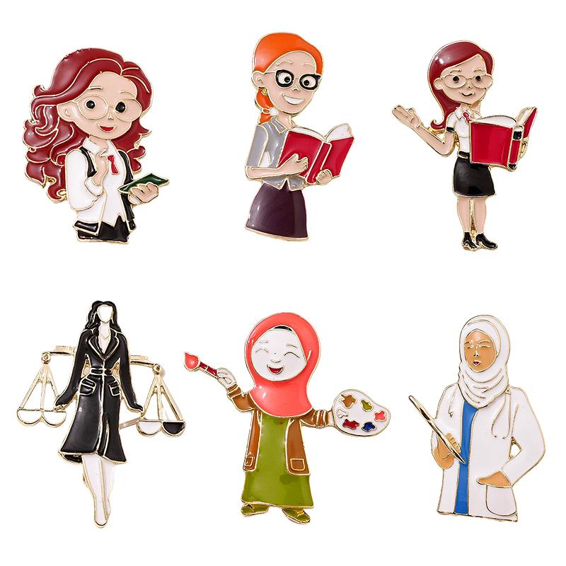 1 Stück Stoffzubehör Festivals Lehrer Krankenschwestern Polizist Geschenke für Freunde in verschiedenen Berufen Unisex