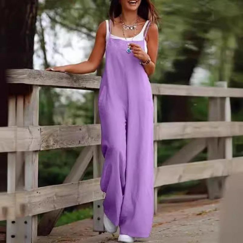 Nélkülözhetetlen hétköznapi stílus nyaraláshoz, Laza és bő szárú jumpsuit dizájn, Női jumpsuit, Overál
