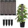 4 Pieces 25cm Climbing Plant Stand, Plastic Moss Poles Sphagno, Musky Support for Monstera Climbing Plants for Monstera/Garden Plants