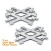 Big Building Block Light Gray Railroad Track Compatible Duplo Trains Parts Kit Platform Curved Track Toy Set For Children'S Gift