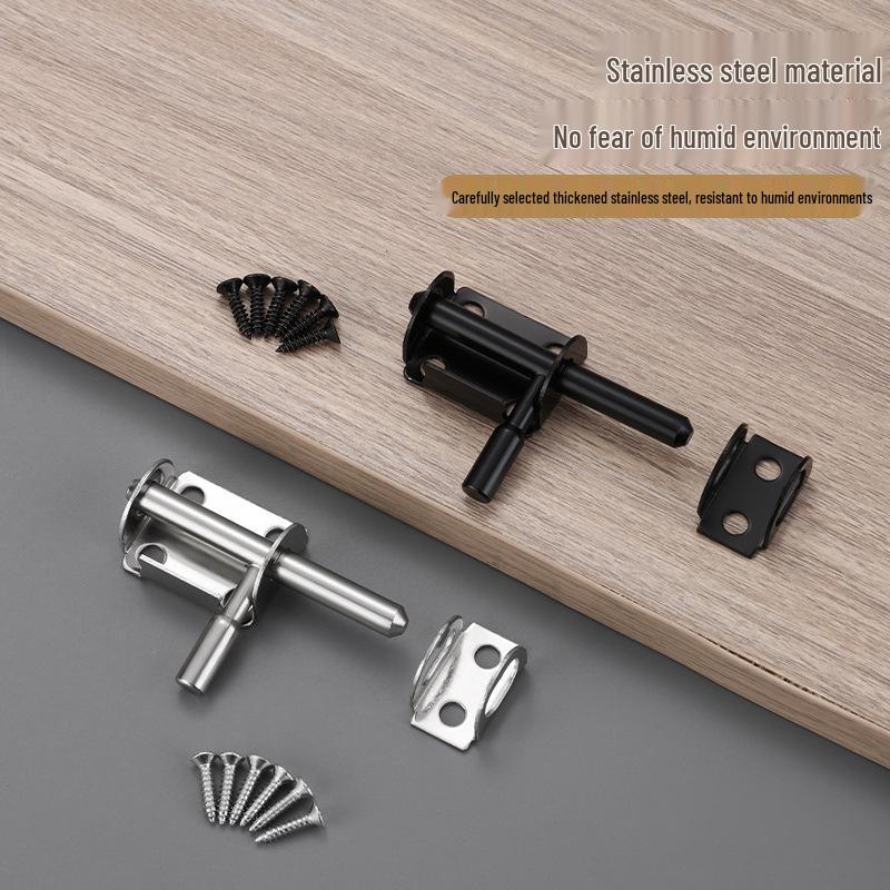 Stainless Steel 304 Pet Cage Two-Way Door Lock Pin with Anti-theft Padlock and Main Door Cow Lock Plate