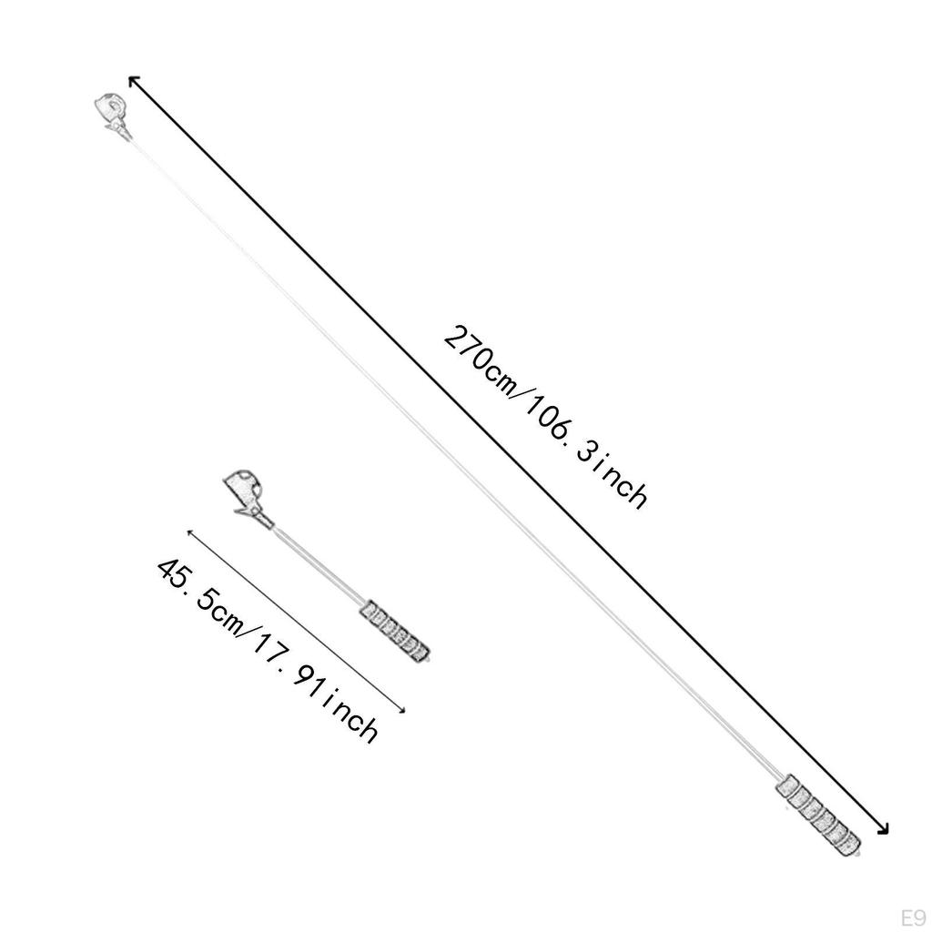 Golf Ball Collection Tool Telescopic Design Lightweight Non-Slip Grip 2.7M Length Gift for Golfers