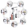 Professional Knife Sharpener with 10 Whetstones Fixed Angle Stainless Steel