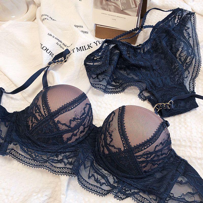 Damen Sexy Spitze Push-Up BHs Kabellose Unterwäsche Rückenfreie BHs