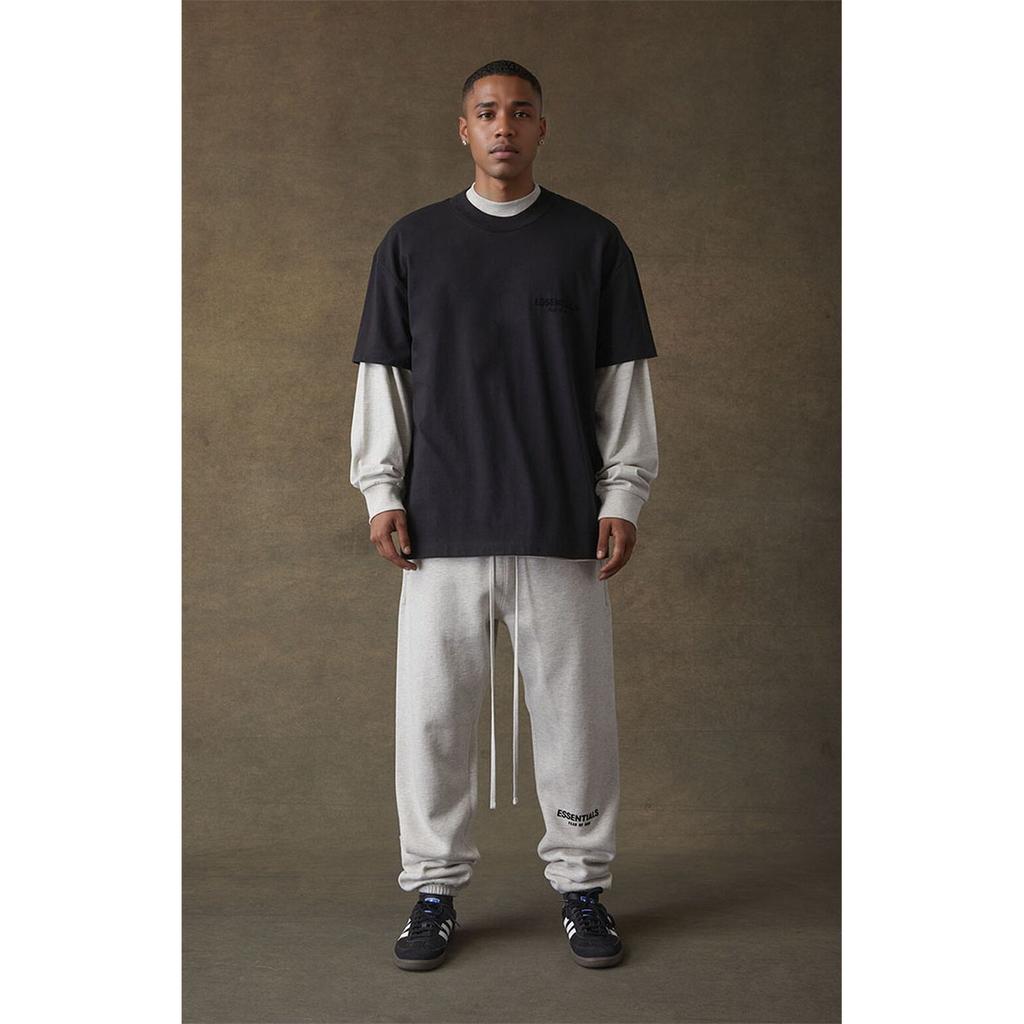 Fear Of God Essentials SS21 Short Sleeve Tee With Logo Unisex Tops Black FOG-SS21-629