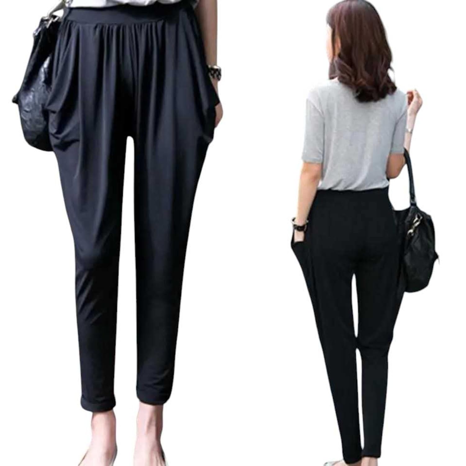 

BlackCoco Sarouel Loose Long Black Women s Pants, Fit, Length, Stretchy, (JP, Alphabet, L, Standard, Black) [Product Code] чёрный