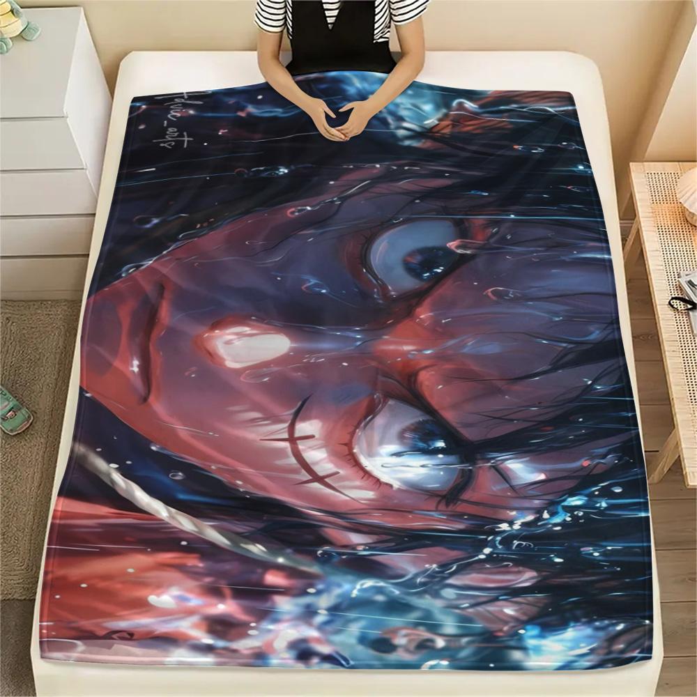 Luffy Outdoor Picnic Matching Printed Blanket, Flannel Blanket Perfect for Home Rest and Short Travel.-TING