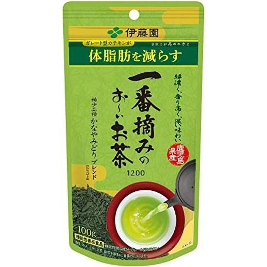 Itoen Ichiban Tsumi no Ooi Ocha Kanayamidori Blend 100g Funktionale Ausstellungsware 1200 Teeblätter