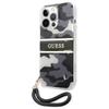 Guess Guhcp13Lkcabbk Iphone 13 Pro / 13 6,1 Czarny/Black Hardcase Camo Strap Collection